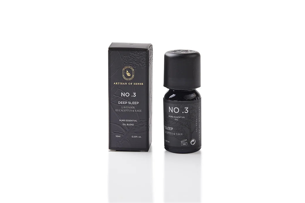Aroma: Lavender Eucalyptus Sage for Deep Sleep. Aromatic essential oil for aromatherapy and wellness.