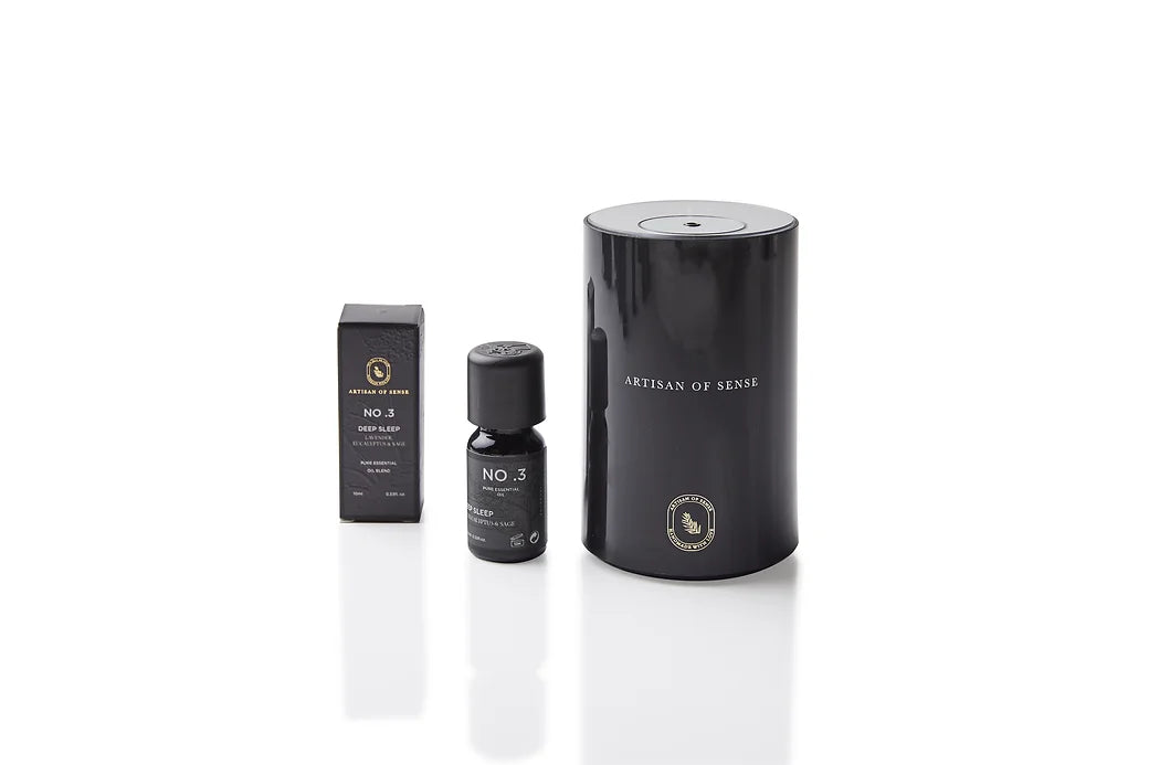 Aroma: Lavender Eucalyptus Sage for Deep Sleep. Aromatic essential oil for aromatherapy and wellness.