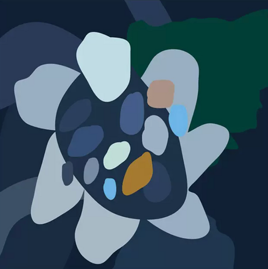 Night Daisy I: Framed canvas, professional quality, designed to complement other pieces beautifully.