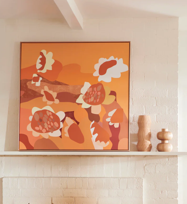 Patio I: Ready-to-hang art print, crack-resistant, 450gsm acid-free canvas.