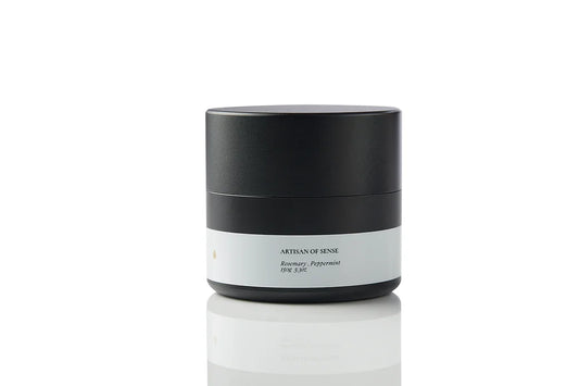 Wrap-and-go tin candle, natural Rosemary & Pepperming aroma, cotton wick, hotel room essential. Naturally calming for stress relief and tranquility