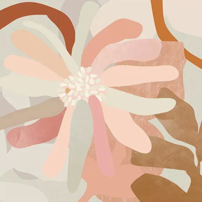 Spring I: Abstract art, professionally framed in engineered wood, complements modern interiors.