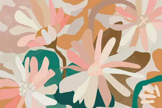 Spring V: Framed canvas art, convenient and ready to hang, provides tranquility.