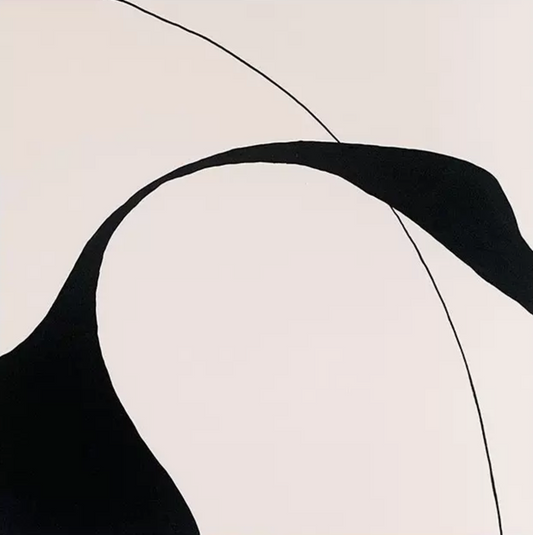 Abstract expressionism canvas, Vestige IV, dramatic black and white, bold wall art.