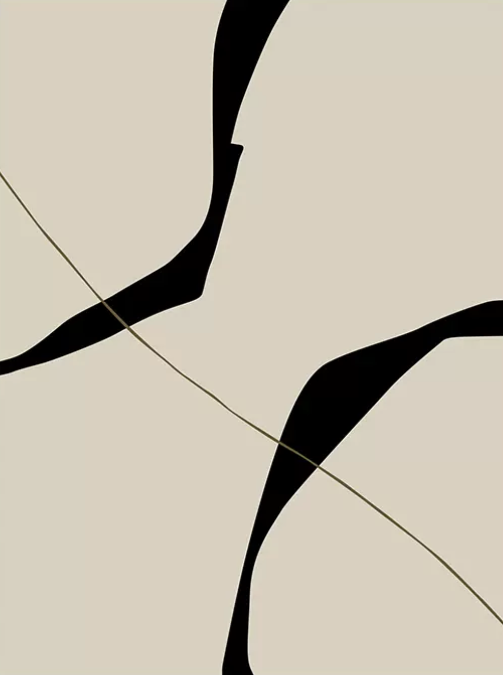 Abstract patterns black and white, Vestige IX, intricate canvas print, unique gift idea.