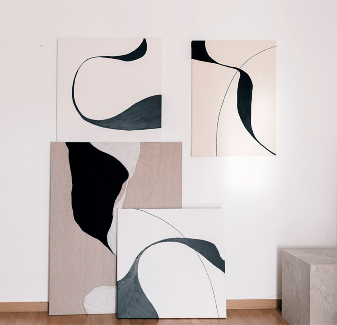Textured abstract art, Vestige II, black and white relief, artistic canvas prints.