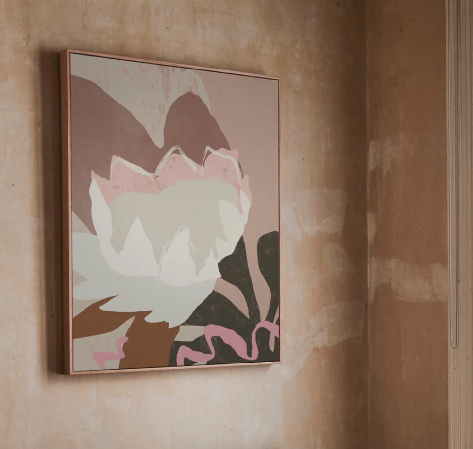 Courtyard III: Ready-to-hang framed canvas print, engineered wood frame, lasting color for home decor.