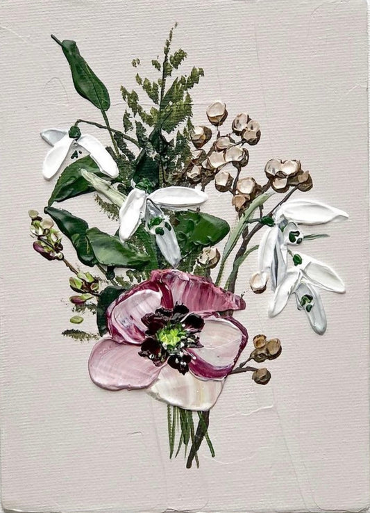 Handpainted Art. Floral painting. Bouquet of flowers. Nature-inspired. Wall Art Collection. Home Decoration. Best painting for home/house. Best painting for new home/house. 