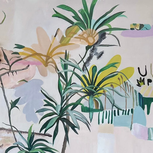Holidays: Hand-painted figurative art on canvas, a captivating piece for your home.
