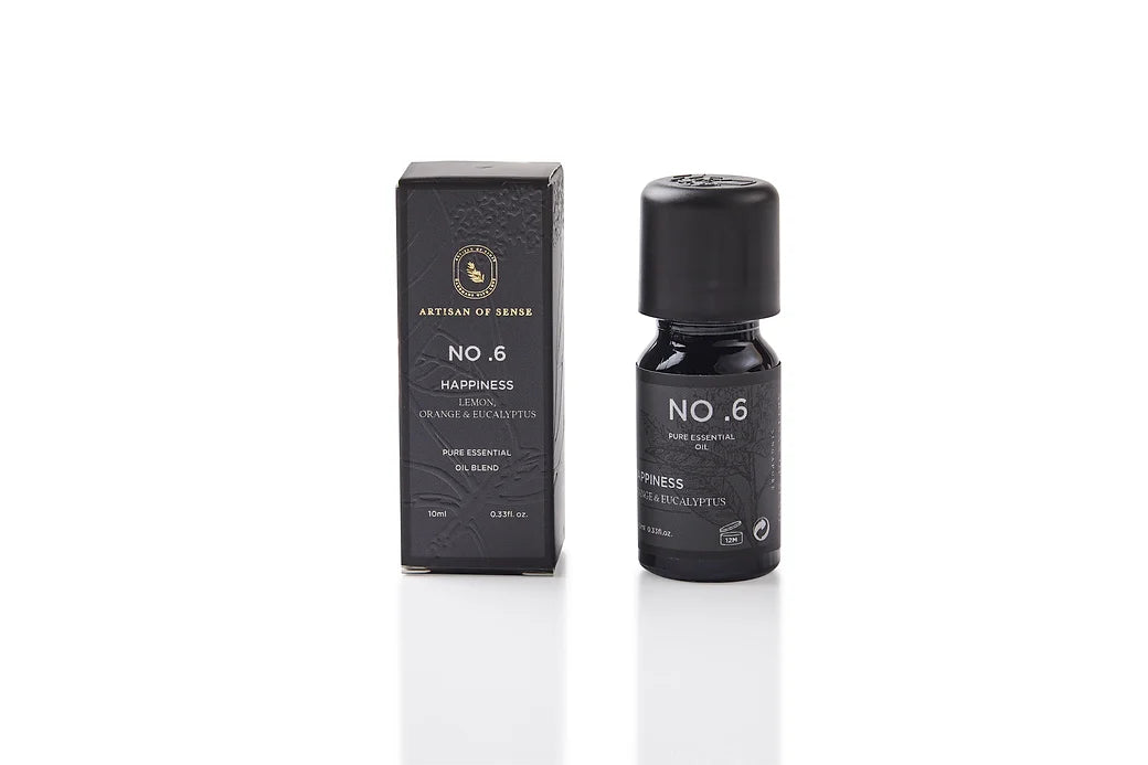 Aroma: Lemon Orange Eucalyptus for Happiness. Natural essential oil for diffusing or topical use.