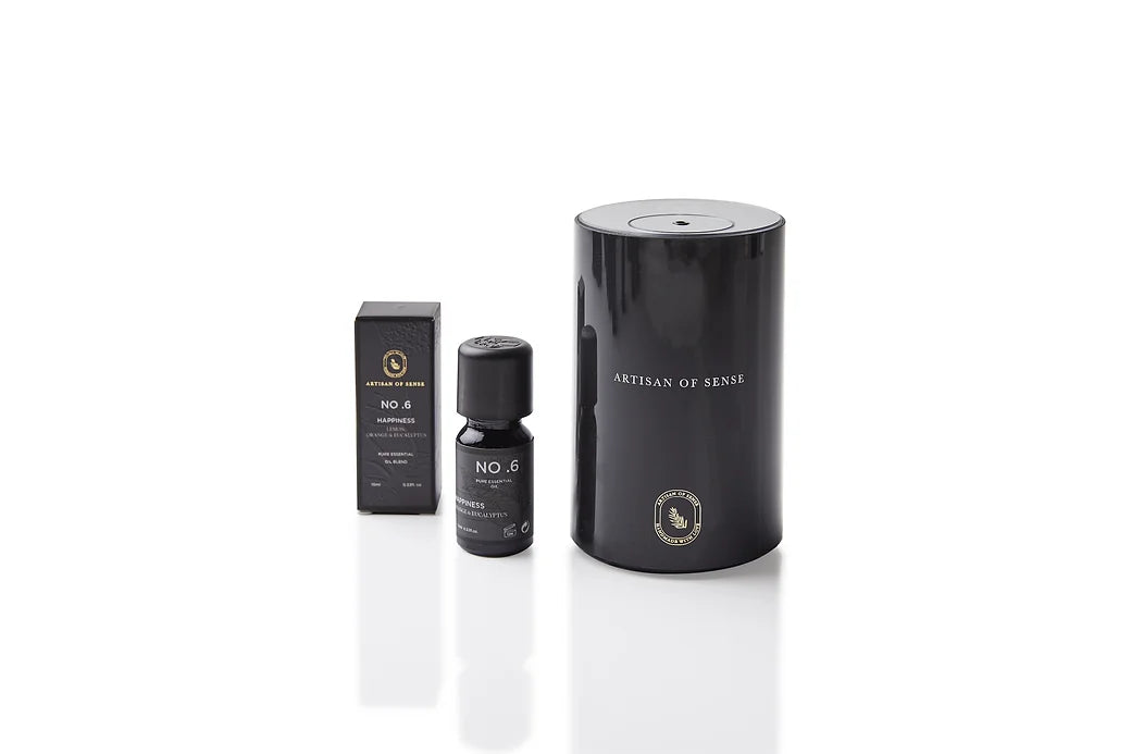 Aroma: Lemon Orange Eucalyptus for Happiness. Natural essential oil for diffusing or topical use.