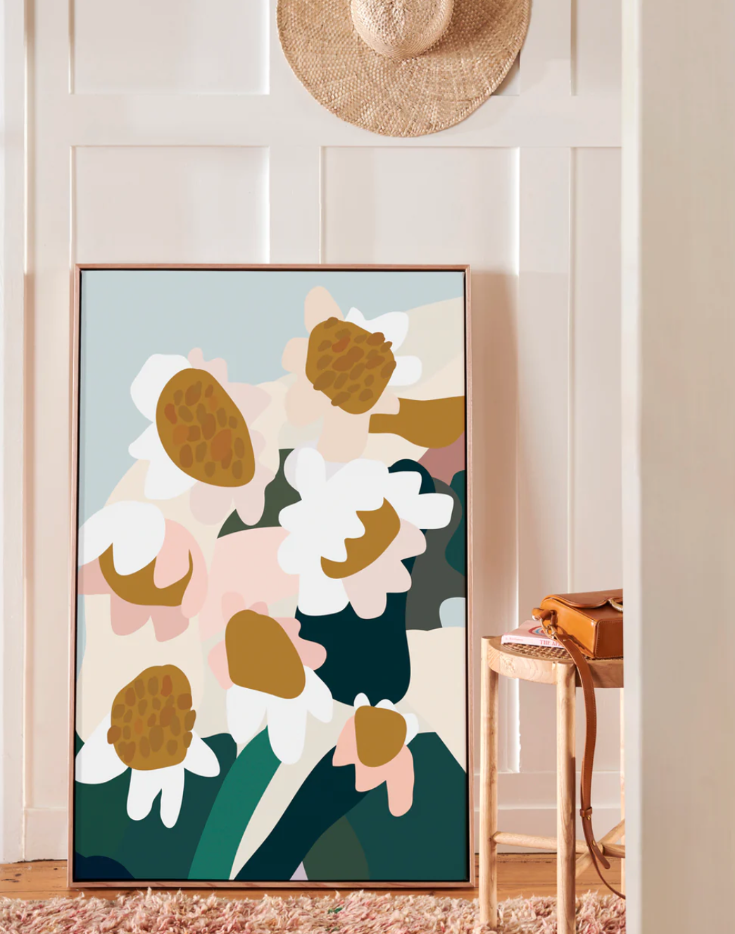 Sunflower III: Framed canvas print, designed to complement other pieces in the collection beautifully.