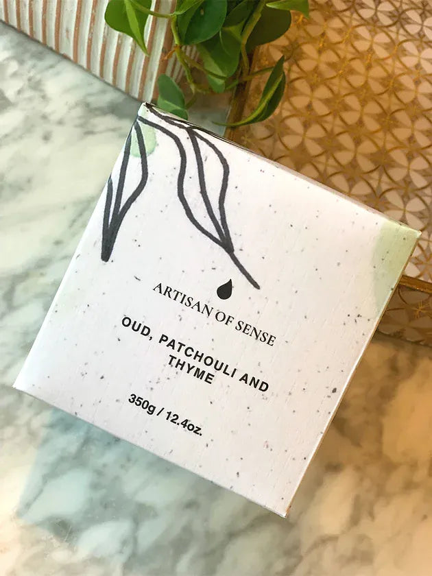 Art@Metta x Artisan of Sense Oud & Patchouli ceramic jar candle, a collaboration piece handcrafted at the Joo Chiat atelier