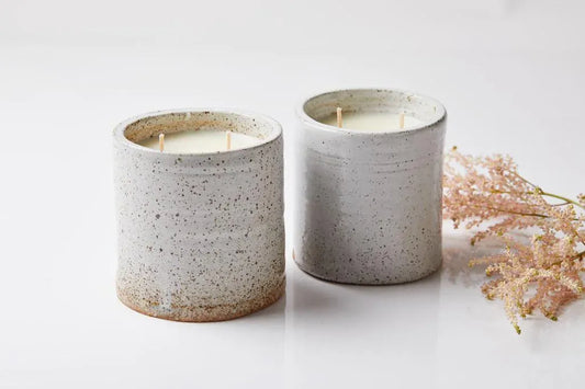 Art@Metta x Artisan of Sense Oud & Patchouli ceramic jar candle, hand-poured in Singapore with 100% natural fragrances