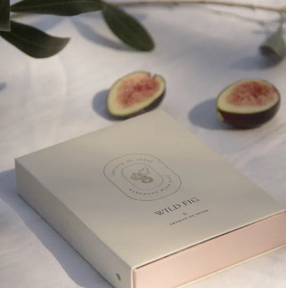 Sun-soaked fig and sophisticated floral bouquet scented clay diffuser, creating an aromatic ambiance.