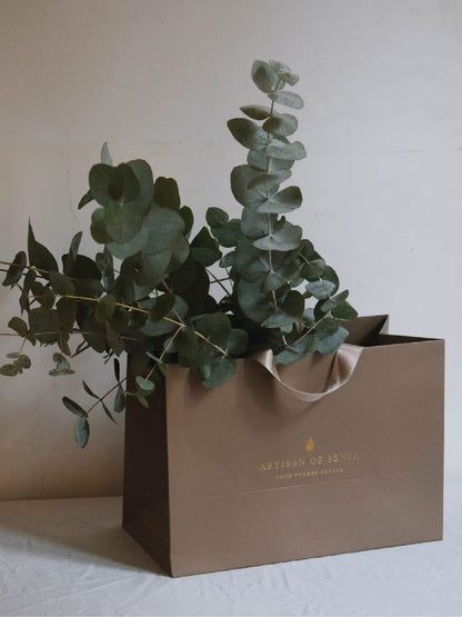 Artisan of Sense paper gift bag for Singapore handcrafted candles and botanical fragrances