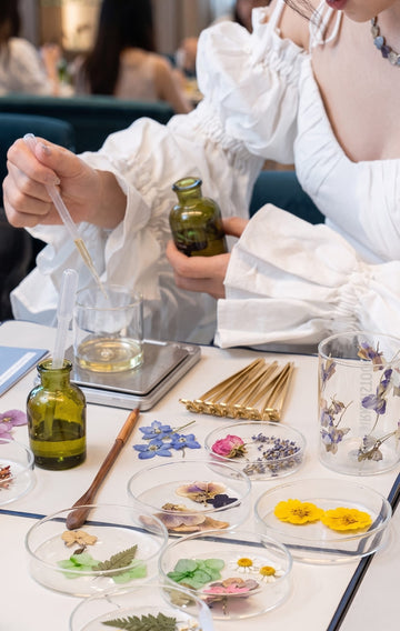 Eco-friendly candle making workshop at the Artisan of Sense Joo Chiat atelier, Singapore, using natural soy wax