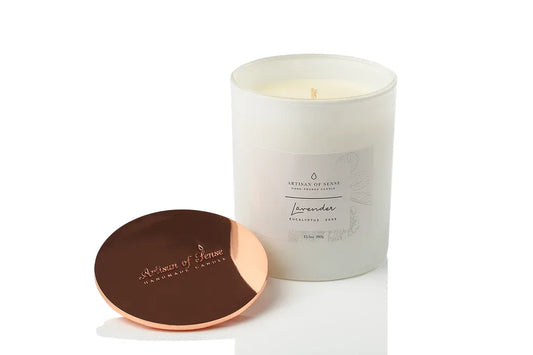 Lavender, Eucalyptus & Sage Soy Candle by Artisan of Sense, hand-poured in Singapore with 100% natural fragrances